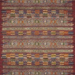 LOLOI MIKA 09 INDOOR-OUTDOOR RUG: RED, MULTI