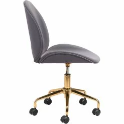 Budget ๐ ZUO MILES GREY VELVET OFFICE CHAIR ๐ฏ 7 ZUO MILES GREY VELVET OFFICE CHAIR