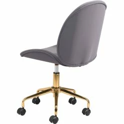 Budget ๐ ZUO MILES GREY VELVET OFFICE CHAIR ๐ฏ 9 ZUO MILES GREY VELVET OFFICE CHAIR