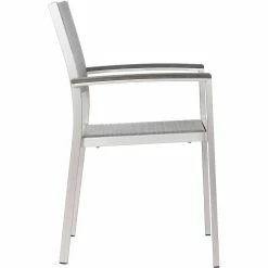 ZUO THE MINIMALIST OUTDOOR DINING ARM CHAIR | SET OF 2