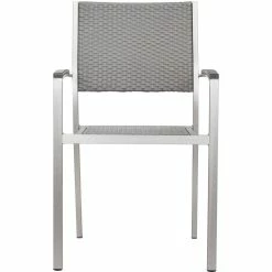 ZUO THE MINIMALIST OUTDOOR DINING ARM CHAIR | SET OF 2