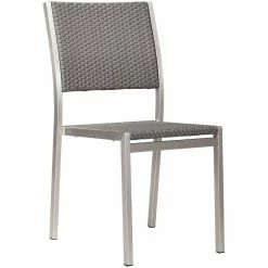 ZUO THE MINIMALIST OUTDOOR DINING SIDE CHAIR | SET OF 2