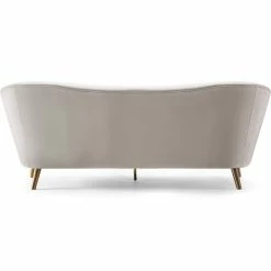 TOV Living Room MINKA CREAM VELVET SOFA
