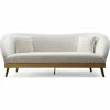 TOV Living Room MINKA CREAM VELVET SOFA