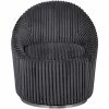 UTTERMOST MINKA FLUTED GUNMETAL SHERPA CHENILLE SWIVEL CHAIR Furniture