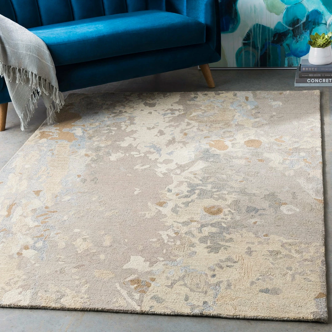 Best Sale π SURYA ARTSCAPE WOOL RUG: KHAKI, STONE 𧨠2 SURYA ARTSCAPE WOOL RUG: KHAKI, STONE