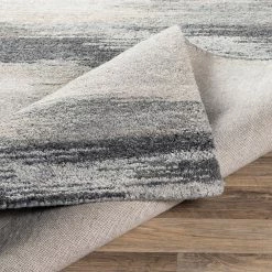 SURYA MODESTO WOOL + VISCOSE RUG: CHARCOAL