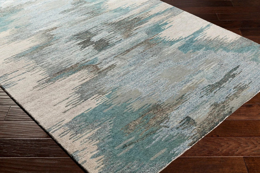 Promo โ๏ธ SURYA MODESTO WOOL + VISCOSE RUG: TEAL, AQUA ๐ 6 SURYA MODESTO WOOL + VISCOSE RUG: TEAL, AQUA