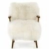FOUR HANDS Furniture MONGOLIA CREAM FUR ARM CHAIR