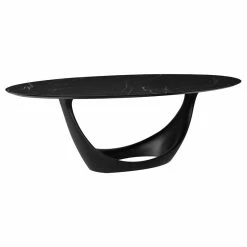 NUEVO MONTANA BLACK OVAL DINING TABLE Furniture
