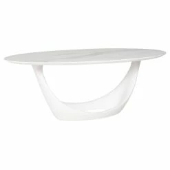 NUEVO MONTANA WHITE OVAL DINING TABLE