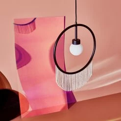 NUEVO Lighting MOON FRINGE PENDANT