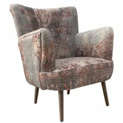 ZUO Furniture MORRO VINTAGE PRINT ARM CHAIR