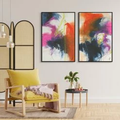 L ART "MOTIVES AND OBJECTIVES I" CANVAS ART Wall Art