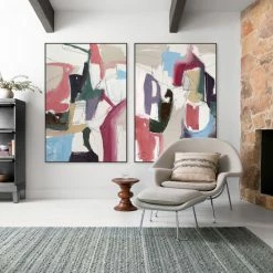 L ART Wall Art "MUFFLED APPROACH I" CANVAS ART