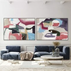 Outlet 🔥 L ART Wall Art "MUFFLED APPROACH I" CANVAS ART 🛒 5 L ART Wall Art