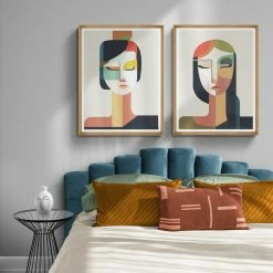 Best deal 😉 L ART "MULTIFACETED II" GLASS FRAMED ART 👍 9 L ART