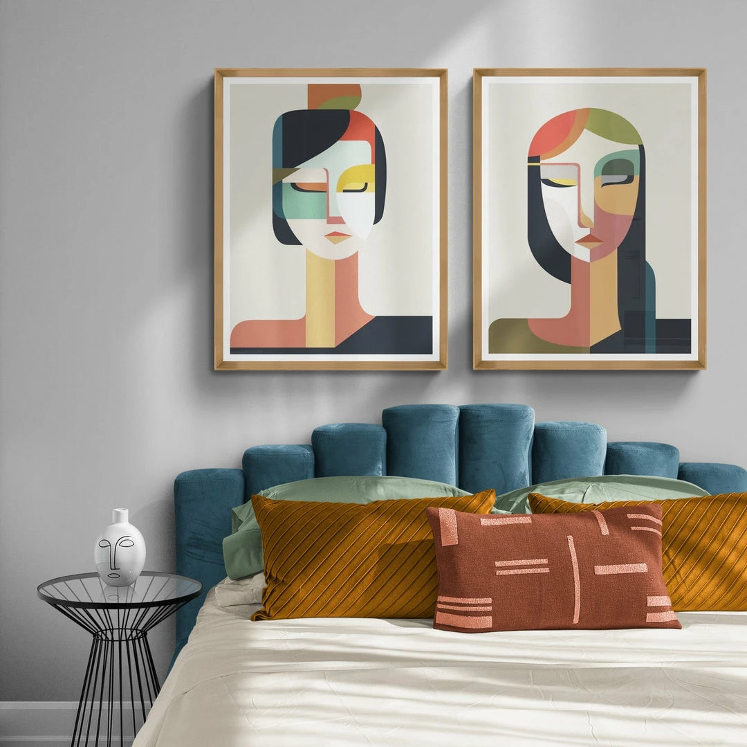 Best deal 😉 L ART "MULTIFACETED II" GLASS FRAMED ART 👍 4 L ART "MULTIFACETED II" GLASS FRAMED ART