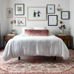 LOLOI NATALYA RUG: PLUM, AQUA MULTI