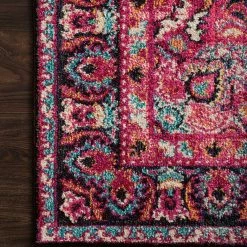 LOLOI NADEZKA RUG: PINK, MIDNIGHT