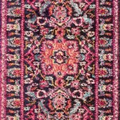LOLOI NADEZKA RUG: PINK, MIDNIGHT