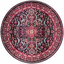 LOLOI NADEZKA RUG: PINK, MIDNIGHT