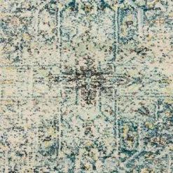 LOLOI NAJMA RUG: AQUA, IVORY