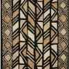 LOLOI NALA HAND-TUFTED WOOL RUG: BLACK, CAMEL