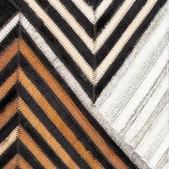 SURYA Pillows + Decor NASHVILLE HAIR ON HIDE PILLOW: BLACK, CAMEL