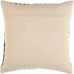 SURYA Pillows + Decor NASHVILLE HAIR ON HIDE PILLOW: BLACK, CAMEL