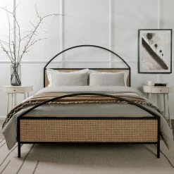 Discount ๐งจ FOUR HANDS NATALIA ARCHED CANE PANEL BED Furniture โญ 21 FOUR HANDS NATALIA ARCHED CANE PANEL BED Furniture