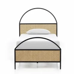 Discount ๐งจ FOUR HANDS NATALIA ARCHED CANE PANEL BED Furniture โญ 33 FOUR HANDS NATALIA ARCHED CANE PANEL BED Furniture