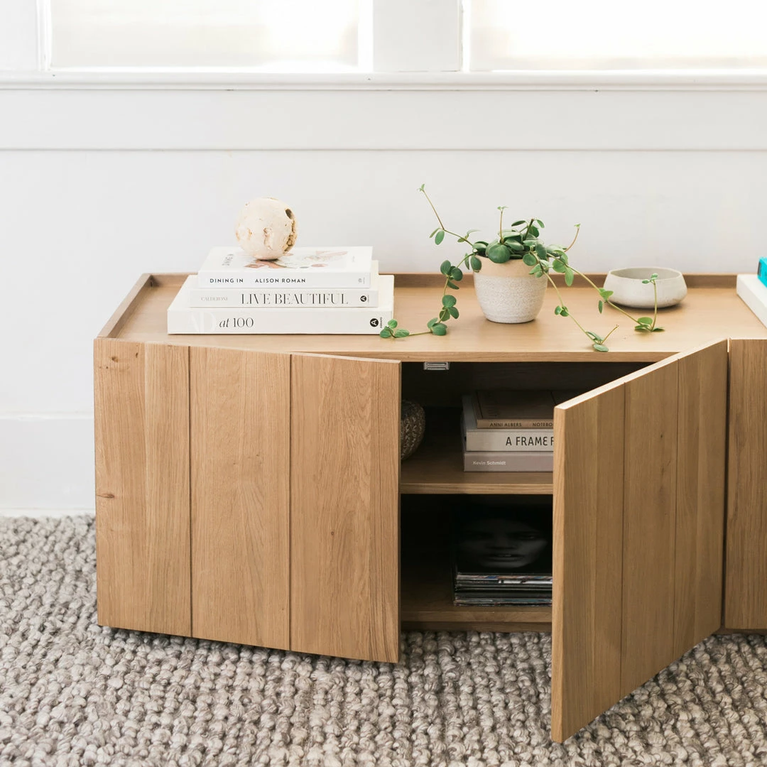 Outlet π MOES NATURAL OAK PLANK MEDIA CABINET π 3 MOES NATURAL OAK PLANK MEDIA CABINET