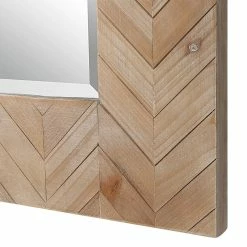 UTTERMOST Mirrors NATURAL PINE CHEVRON WALL MIRROR