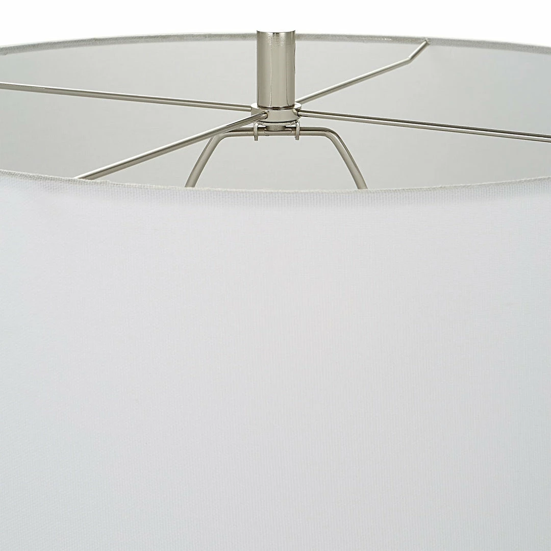 Brand new π UTTERMOST NAUTIQUE WHITE + NAVY STRIPED LAMP π― 6 UTTERMOST NAUTIQUE WHITE + NAVY STRIPED LAMP