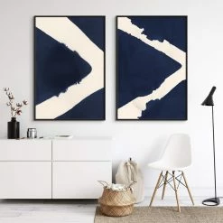 L ART "NAVY ARROW" CANVAS ART Wall Art