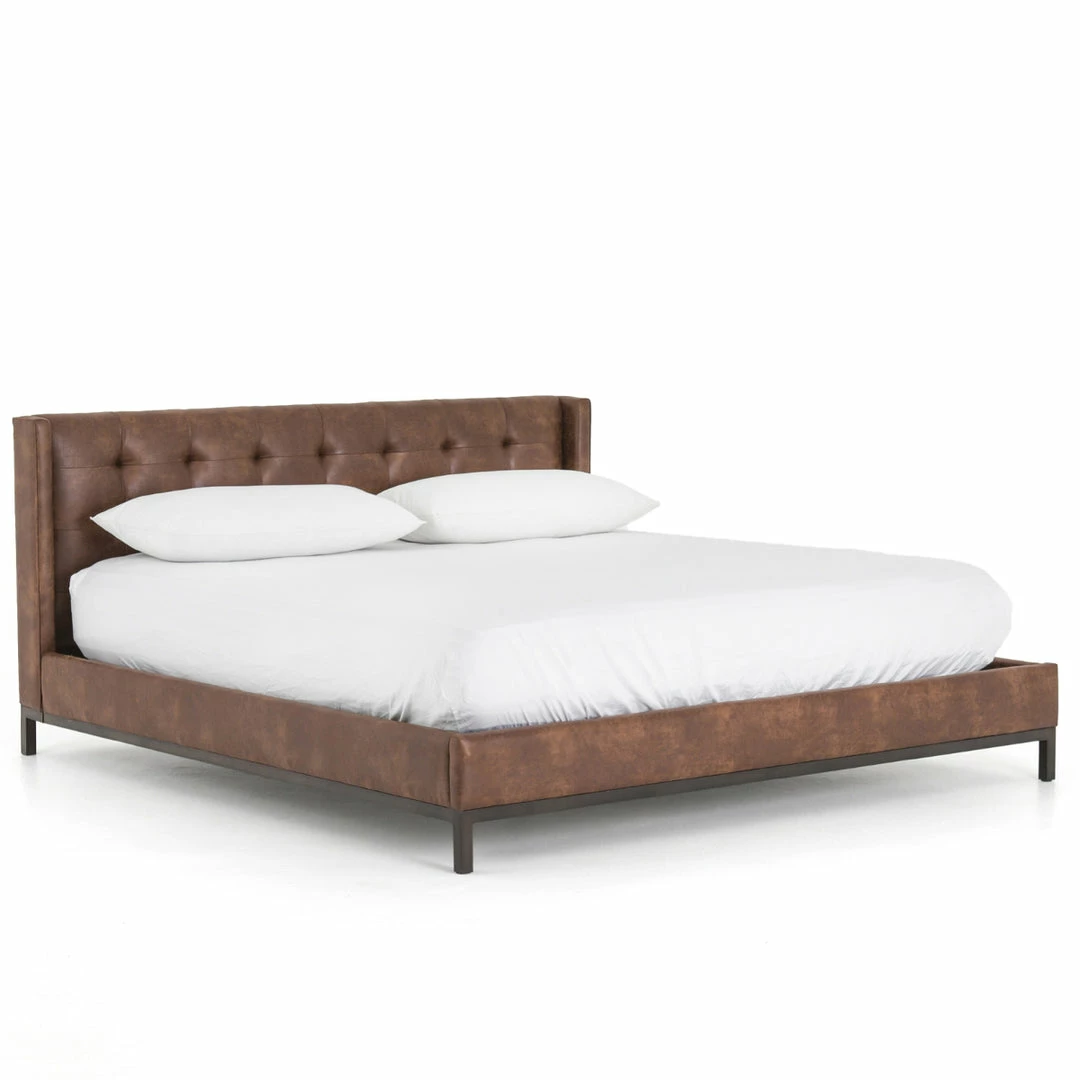 Coupon π FOUR HANDS NEWHALL VINTAGE TOBACCO LEATHERETTE BED Furniture π₯° 16 FOUR HANDS NEWHALL VINTAGE TOBACCO LEATHERETTE BED Furniture