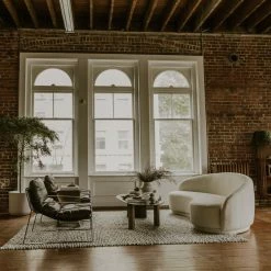 MOES NICKO RAW ALUMINUM OVAL COFFEE TABLE Living Room