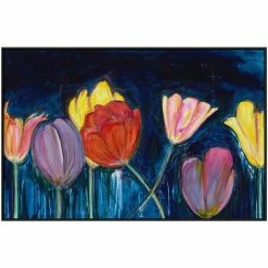 L ART "NIGHT BLOOMERS" CANVAS ART Wall Art