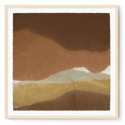 L ART Wall Art "NIGHT DESERT SKY" GLASS FRAMED ART