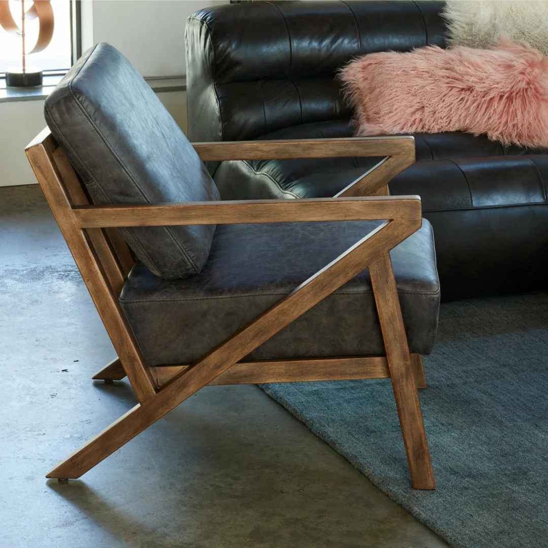 Best Sale โ MOES NIMBUS BLACK LEATHER ARM CHAIR ๐ 2 MOES NIMBUS BLACK LEATHER ARM CHAIR