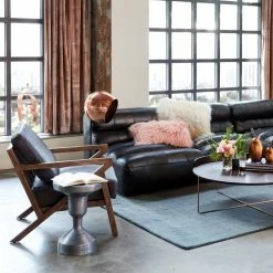 Best Sale โ MOES NIMBUS BLACK LEATHER ARM CHAIR ๐ 8 MOES NIMBUS BLACK LEATHER ARM CHAIR