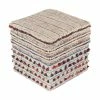SURYA NORDIC CUBE OTTOMAN: IVORY MULTI Living Room