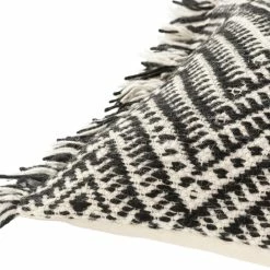 SURYA NORTHBOUND 01 BLACK+NATURAL LUMBAR PILLOW Pillows + Decor