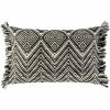 SURYA NORTHBOUND 01 BLACK+NATURAL LUMBAR PILLOW Pillows + Decor