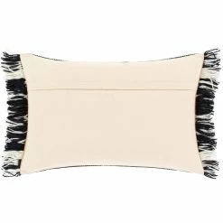 SURYA Pillows + Decor NORTHBOUND 02 BLACK+NATURAL LUMBAR PILLOW