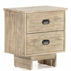 FOUR HANDS NORTHERN PINE NIGHTSTAND: WEATHERED WHEAT