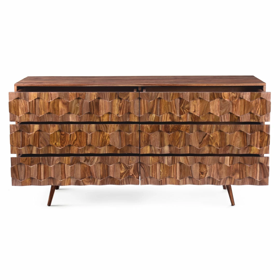 Budget ๐งจ MOES O2 RETRO 6 DRAWER ๐ DRESSER Furniture ๐งจ 2 MOES O2 RETRO 6 DRAWER DRESSER Furniture