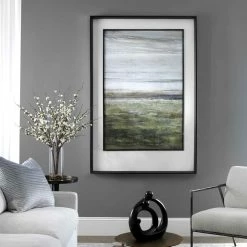 UTTERMOST "OCALA" GLASS FRAMED PRINT Wall Art