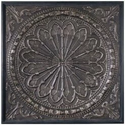 UTTERMOST OCTAVIA EMBOSSED IRON WALL PANEL
